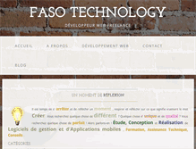 Tablet Screenshot of fasotechnology.net